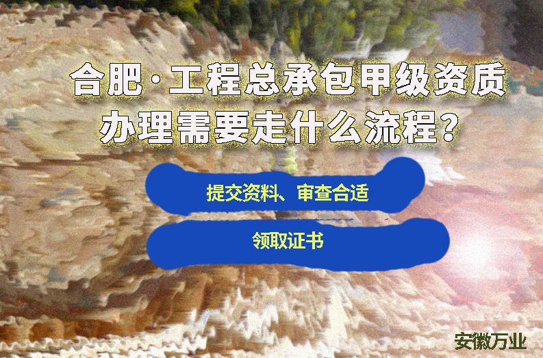 合肥工程總承包甲級資質(zhì)辦理需要走什么流程？