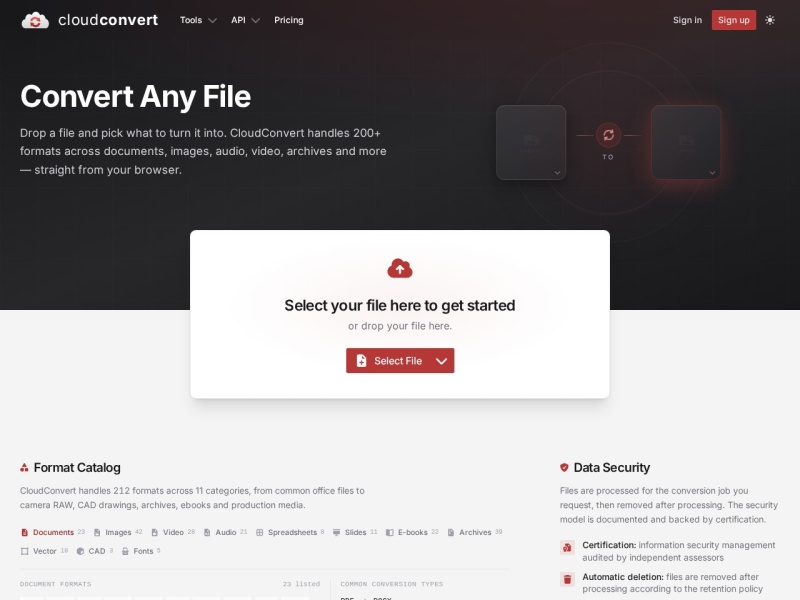 File Converter | CloudConvert