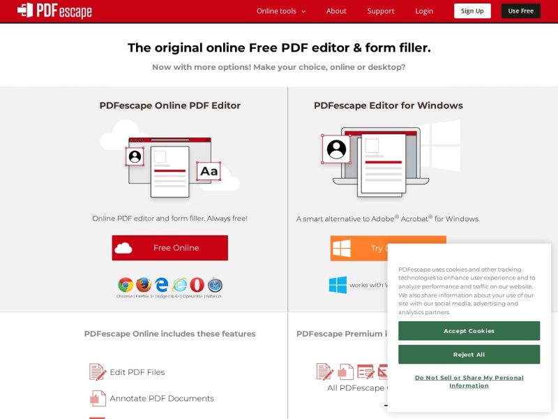 PDF Editor Free - Edit PDF and Form Filler Online - PDFescape