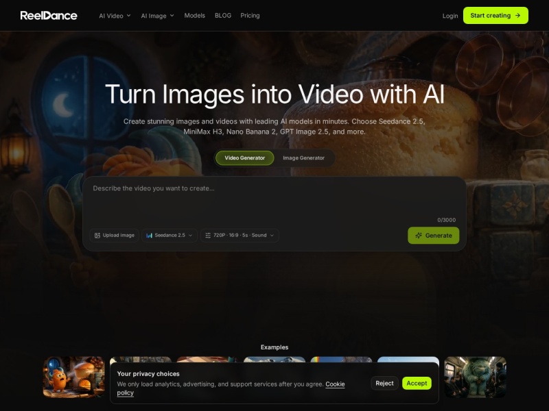 AI Image to Video — Turn Photos into Video for free | ReelDance